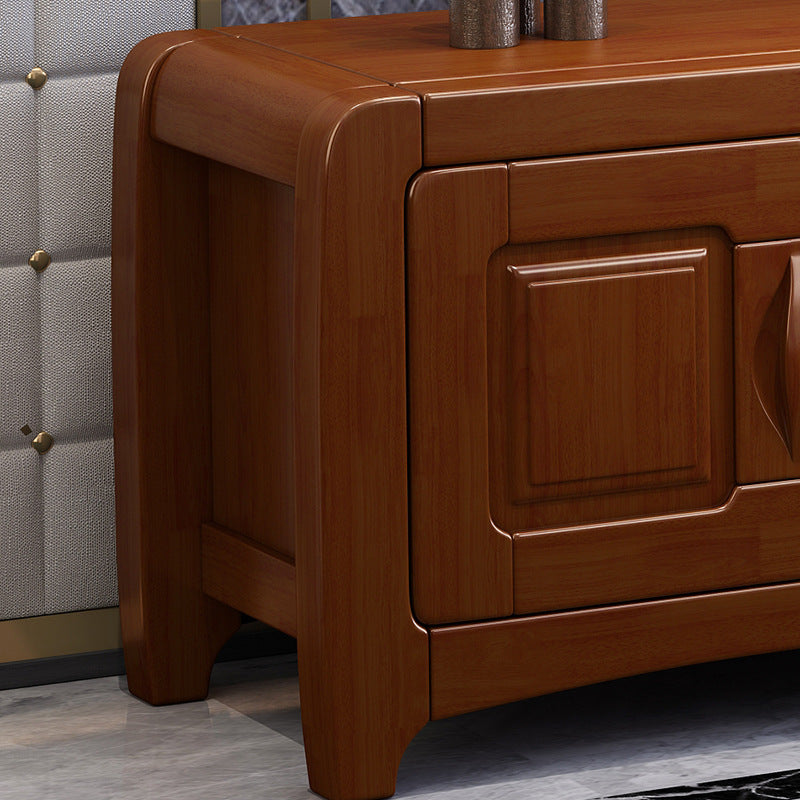 Solid Wood TV Media Stand Traditional TV Console for Living Room Clearhalo 'furn' 'furn_tv_stands_entertainment_centers' 'Furniture' 'Living Room Furniture' 'TV Stands & Entertainment Centers' 'TV Stands & Media Storage Furniture' 'tv_stands_entertainment_centers' 6630873