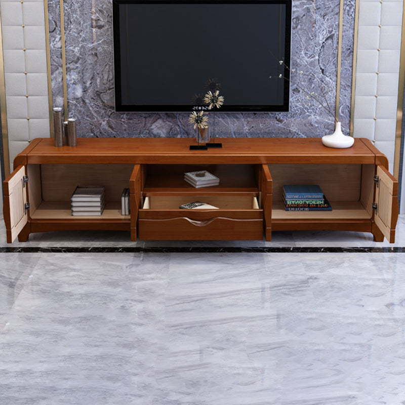 Solid Wood TV Media Stand Traditional TV Console for Living Room Clearhalo 'furn' 'furn_tv_stands_entertainment_centers' 'Furniture' 'Living Room Furniture' 'TV Stands & Entertainment Centers' 'TV Stands & Media Storage Furniture' 'tv_stands_entertainment_centers' 6630877