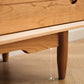 Scandinavische tv-mediastandaard massief houten tv-console met 2 lades