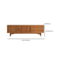 Scandinavische tv-mediastandaard massief houten tv-console met 2 lades