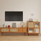 Mobile TV scandinavo Console TV in legno massello con cassetti