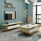 Contemporary TV Media Stand Open Storage TV Console with Drawers Clearhalo 'furn' 'furn_tv_stands_entertainment_centers' 'Furniture' 'Living Room Furniture' 'TV Stands & Entertainment Centers' 'TV Stands & Media Storage Furniture' 'tv_stands_entertainment_centers' 6630940