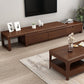 Vintage Media Console Rubberwood Stand Console with Drawers for Living Room Clearhalo 'furn' 'furn_tv_stands_entertainment_centers' 'Furniture' 'Living Room Furniture' 'TV Stands & Entertainment Centers' 'TV Stands & Media Storage Furniture' 'tv_stands_entertainment_centers' 6630958