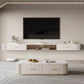 Contemporary Floating Media Console White Faux Wood Stand Console with Drawers Clearhalo 'furn' 'furn_tv_stands_entertainment_centers' 'Furniture' 'Living Room Furniture' 'TV Stands & Entertainment Centers' 'TV Stands & Media Storage Furniture' 'tv_stands_entertainment_centers' 6630964