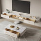 Contemporary Floating Media Console White Faux Wood Stand Console with Drawers Clearhalo 'furn' 'furn_tv_stands_entertainment_centers' 'Furniture' 'Living Room Furniture' 'TV Stands & Entertainment Centers' 'TV Stands & Media Storage Furniture' 'tv_stands_entertainment_centers' 6630965