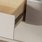 Contemporary Floating Media Console White Faux Wood Stand Console with Drawers Clearhalo 'furn' 'furn_tv_stands_entertainment_centers' 'Furniture' 'Living Room Furniture' 'TV Stands & Entertainment Centers' 'TV Stands & Media Storage Furniture' 'tv_stands_entertainment_centers' 6630970