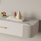 Contemporary Floating Media Console White Faux Wood Stand Console with Drawers Clearhalo 'furn' 'furn_tv_stands_entertainment_centers' 'Furniture' 'Living Room Furniture' 'TV Stands & Entertainment Centers' 'TV Stands & Media Storage Furniture' 'tv_stands_entertainment_centers' 6630971
