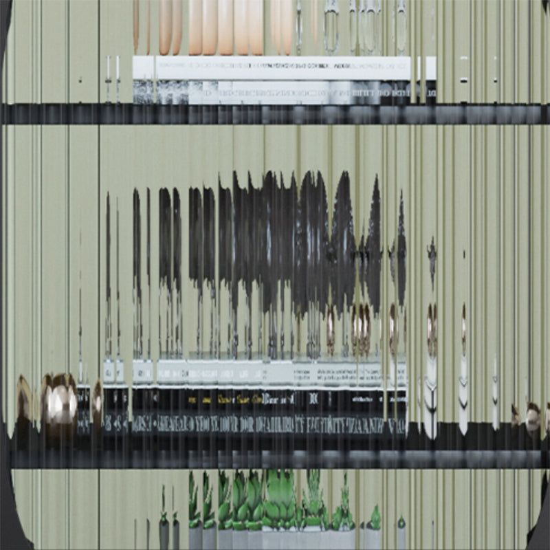 Contemporary Metal Curio Cabinet Glass Doors Hutch Buffet with Door Clearhalo 'Display & China Cabinets' 'display_china_cabinets' 'furn' 'furn_display_china_cabinets' 'Furniture' 'Kitchen & Dining Furniture' 6630987