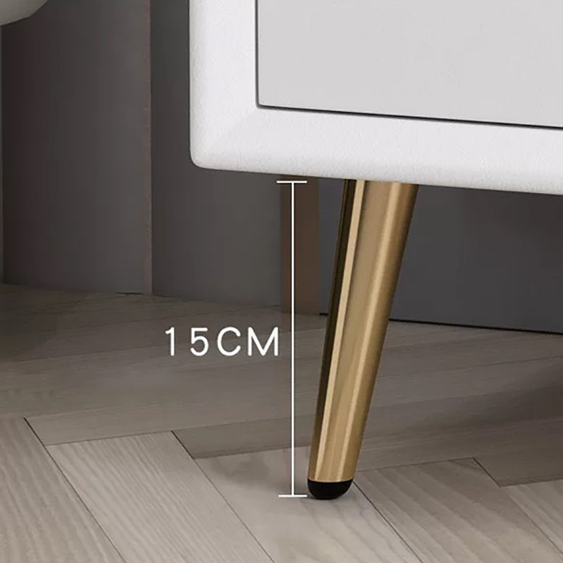 引き出し付きのレザーベッドサイドキャビネットコンテンポラリーナイトテーブル