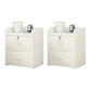 Faux Wood Bedside Cabinet Contemporary Night Table for Bedroom