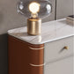 Commode contemporaine en pierre de 15,6 pouces de largeur avec 6 tiroirs