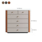 Commode contemporaine en pierre de 15,6 pouces de largeur avec 6 tiroirs