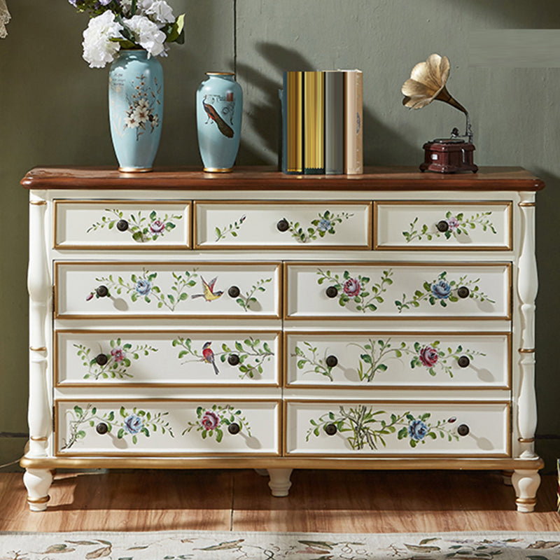 Horizontal Storage Chest Dresser Traditional Dresser with Drawers Clearhalo 'Bedroom Furniture' 'Dressers & Chests' 'dressers_chests' 'furn' 'furn_dressers_chests' 'Furniture' 6631283