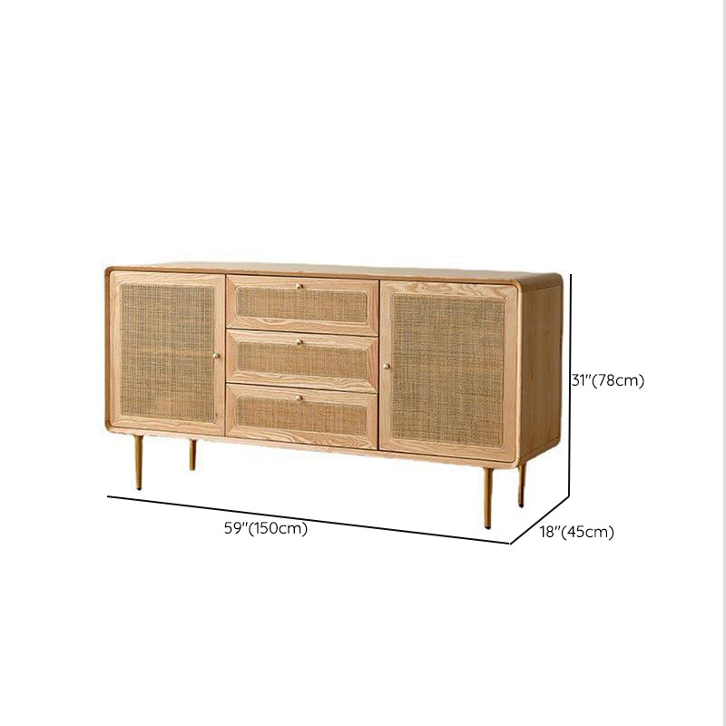 Traditionele opbergkast Dressoir Houten kist met laden