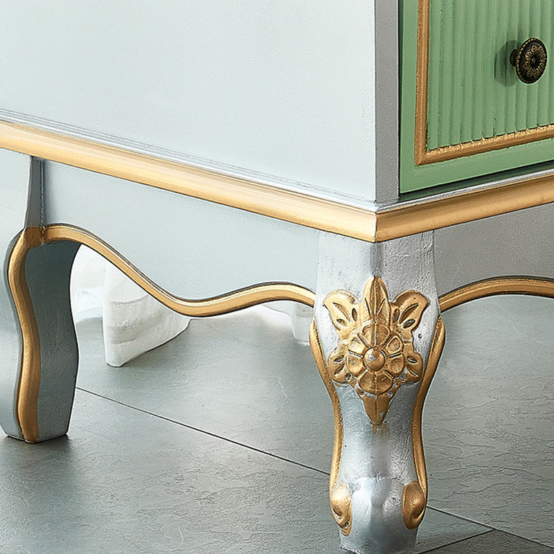 Cassapanca nautica per camera da letto in legno massello con cassetti