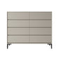 15.6-inch Width Contemporary Storage Chest Stone Dresser with 8 Drawers