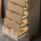 15.6-inch W Classic Glam Storage Chest Stone Storage Chest Dresser Clearhalo 'Bedroom Furniture' 'Dressers & Chests' 'dressers_chests' 'furn' 'furn_dressers_chests' 'Furniture' 6631389