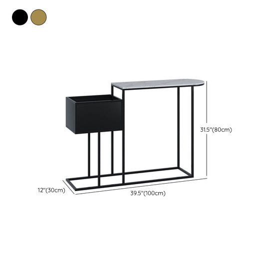 Tavolo console in metallo glam tavolo divano console in pietra con spazio per la sala