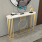 Tavolo console ovale in marmo glam tavolo da divano console telaio per sala