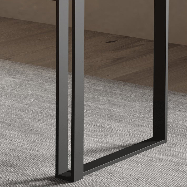 Rechteckiger zeitgenössischer Schreibtisch konstruiertes Holzbüroschalter mit Beinen