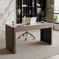 Glam Stone Office Desk 3-Drawers 29,92 "großer Schreibtisch mit Schlittenbasis