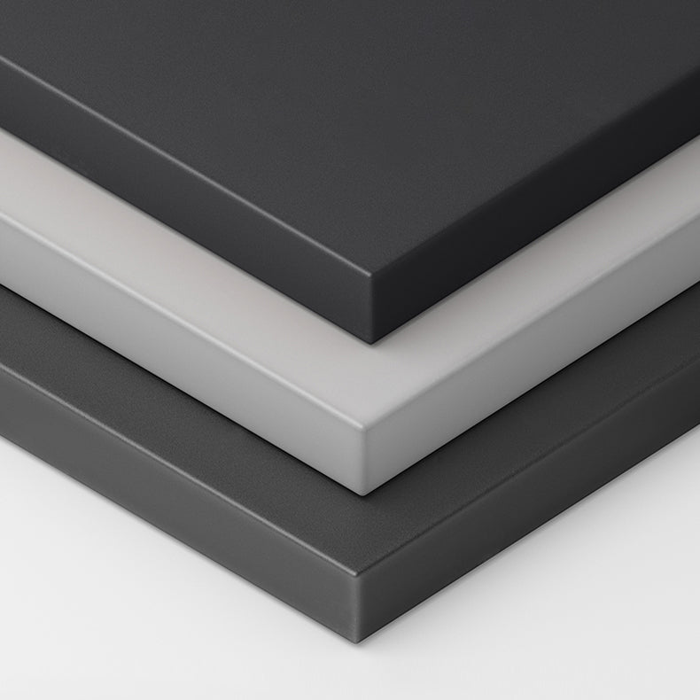 Bureau d'écriture en bois massif moderne 3 dessins de bureau rectangulaire de dessin