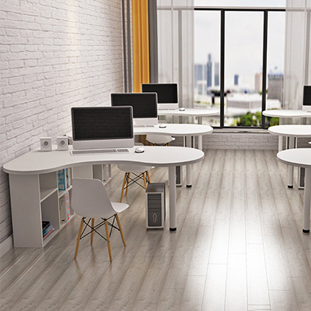 Moderne hölzerne Büroschreibtisch Kabelmanagement Podest Schreibtisch für zu Hause