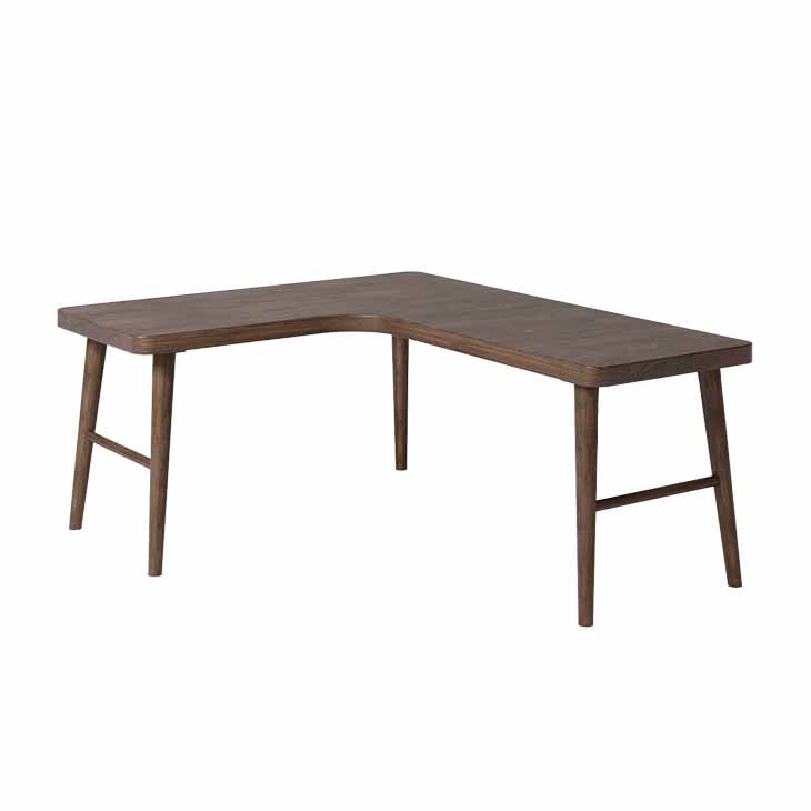 29.25 Inch H Contemporary Writing Desk L-Shape Solid Wood Office Desk Left Hand Return Clearhalo 'furn' 'furn_office_desk' 'Furniture' 'Office Desks' 'Office Furniture' 'office_desk' 6632795