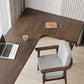 29.25 Inch H Contemporary Writing Desk L-Shape Solid Wood Office Desk Clearhalo 'furn' 'furn_office_desk' 'Furniture' 'Office Desks' 'Office Furniture' 'office_desk' 6632796