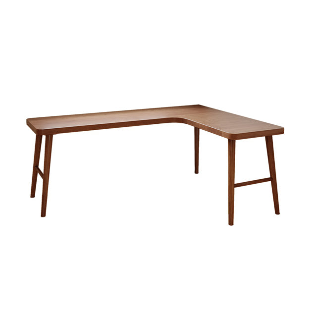 29,25 inch H Hedendaags kantoor Desk L-Shape Solid Wood Writing Desk