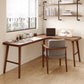 29,25 inch H Hedendaags kantoor Desk L-Shape Solid Wood Writing Desk