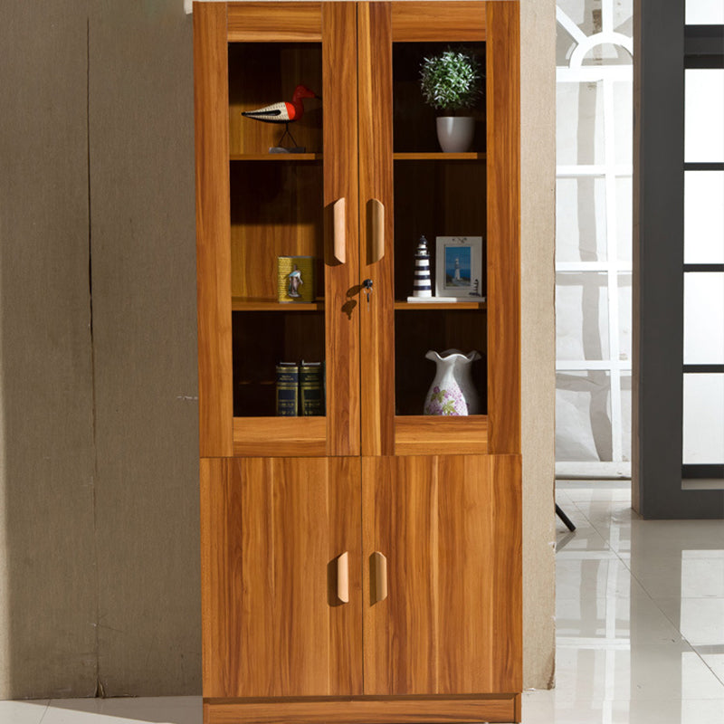 Urban Shelf Bookcase Engineered Wood Book Shelf with Doors for Study Room