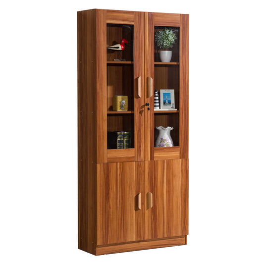 Urban Shelf Bookcase Engineered Wood Book Shelf with Doors for Study Room