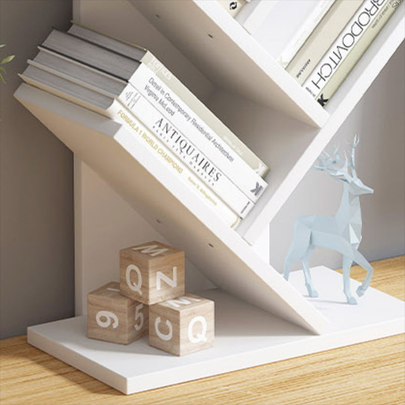 Moderne boekenkast Open Back Engineered Wood -boekenplank met planken voor studieruimte