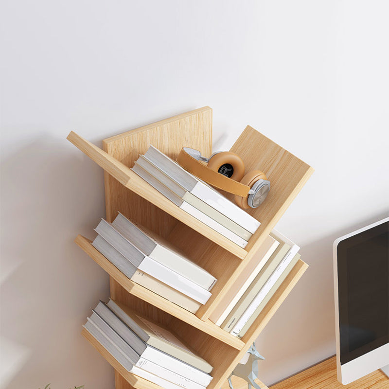 Moderne boekenkast Open Back Engineered Wood -boekenplank met planken voor studieruimte