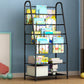 Scandinavian Ladder Bookcase Metal Open Back Bookshelf with Shelves Clearhalo 'Bookcases' 'furn' 'furn_bookcases' 'Furniture' 'Office Furniture' 6633024