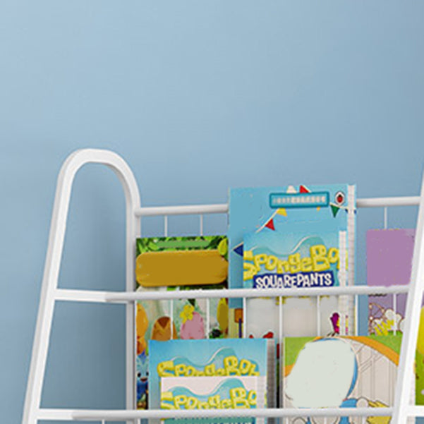 Scandinavian Ladder Bookcase Metal Open Back Bookshelf with Shelves Clearhalo 'Bookcases' 'furn' 'furn_bookcases' 'Furniture' 'Office Furniture' 6633027