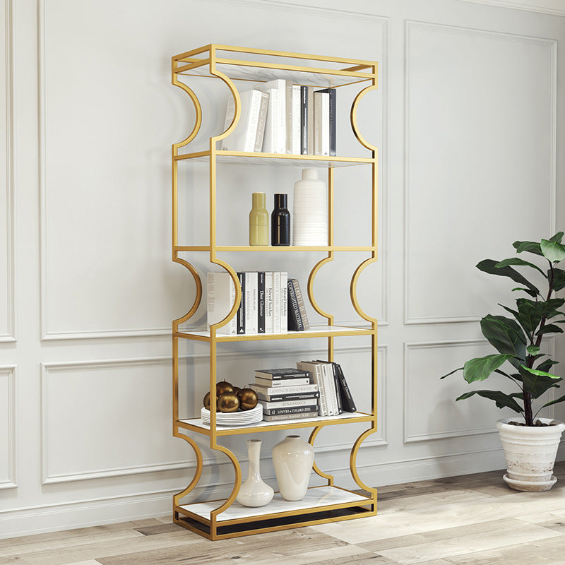 Urban Shelf Bookcase Metal Vertical Bookshelf for Study Room Clearhalo 'Bookcases' 'furn' 'furn_bookcases' 'Furniture' 'Office Furniture' 6633046