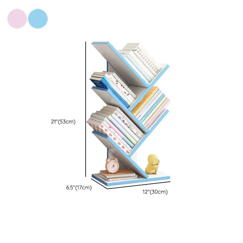 Modern Bookshelf Open Back Engineered Wood Bookcase for Study Room Clearhalo 'Bookcases' 'furn' 'furn_bookcases' 'Furniture' 'Office Furniture' 6633080