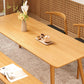 Natural Solid Wood Dining Table Rectangle Dining Table for Dining Room