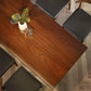 Industrial Double Pedestal Dining Table Rectangle Pine Solid Wood Dining Table