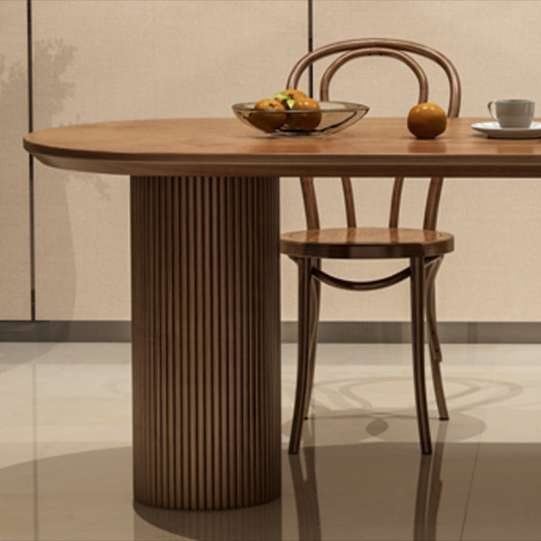 Free Form Solid Wood Dining Table Contemporary Dining Table for Dining Room Clearhalo 'Dining Tables & Seating' 'Dining Tables' 'dining_table' 'furn' 'furn_dining_table' 'Furniture' 'Kitchen & Dining Furniture' 6633278