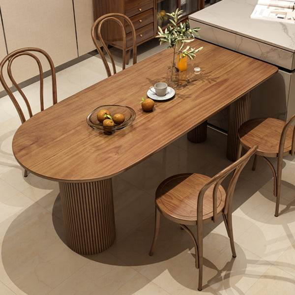 Free Form Solid Wood Dining Table Contemporary Dining Table for Dining Room Clearhalo 'Dining Tables & Seating' 'Dining Tables' 'dining_table' 'furn' 'furn_dining_table' 'Furniture' 'Kitchen & Dining Furniture' 6633280