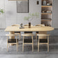 Contemporary Free Form Dining Table Solid Wood Dining Table for Dining Room 94.5"L x 35.4"W x 29.5"H Without Chairs Clearhalo 'Dining Tables & Seating' 'Dining Tables' 'dining_table' 'furn' 'furn_dining_table' 'Furniture' 'Kitchen & Dining Furniture' 6633289