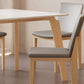 Mesa de comedor Mid-Century con tapa de piedra, mesa de comedor rectangular con patas naturales