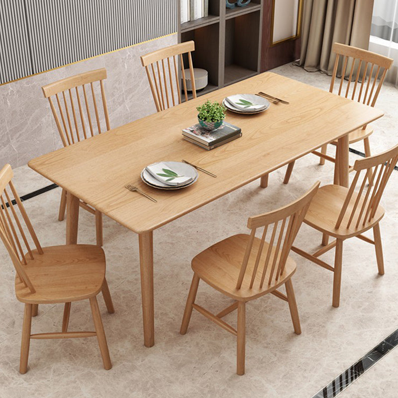 Luxury Rectangle Dining Table Solid Wood Dining Table with 4 Legs 70.9"L x 31.5"W x 29.5"H Without Chairs Clearhalo 'Dining Tables & Seating' 'Dining Tables' 'dining_table' 'furn' 'furn_dining_table' 'Furniture' 'Kitchen & Dining Furniture' 6633329