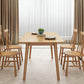 Luxury Rectangle Dining Table Solid Wood Dining Table with 4 Legs Clearhalo 'Dining Tables & Seating' 'Dining Tables' 'dining_table' 'furn' 'furn_dining_table' 'Furniture' 'Kitchen & Dining Furniture' 6633337
