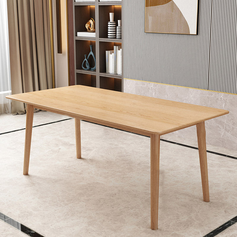Luxury Rectangle Dining Table Solid Wood Dining Table with 4 Legs Clearhalo 'Dining Tables & Seating' 'Dining Tables' 'dining_table' 'furn' 'furn_dining_table' 'Furniture' 'Kitchen & Dining Furniture' 6633338