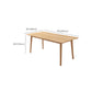 Luxury Rectangle Dining Table Solid Wood Dining Table with 4 Legs Clearhalo 'Dining Tables & Seating' 'Dining Tables' 'dining_table' 'furn' 'furn_dining_table' 'Furniture' 'Kitchen & Dining Furniture' 6633344