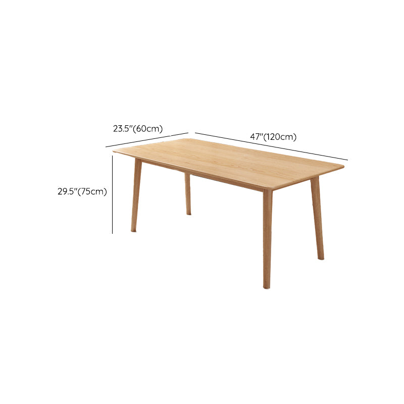 Luxury Rectangle Dining Table Solid Wood Dining Table with 4 Legs Clearhalo 'Dining Tables & Seating' 'Dining Tables' 'dining_table' 'furn' 'furn_dining_table' 'Furniture' 'Kitchen & Dining Furniture' 6633347